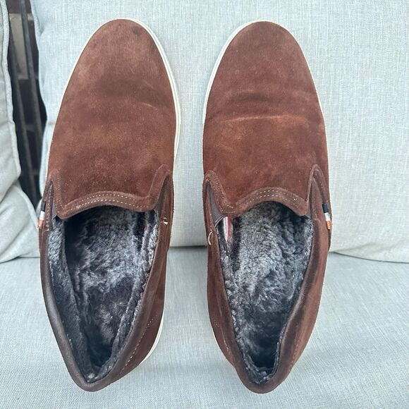 Allen Edmonds Courtside Slip On Shearling Loafer Mens 4830 Brown Suede Sz 9.5 - Picture 9 of 14